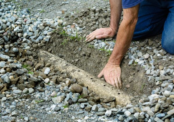 French Ditch Installation in Anderson